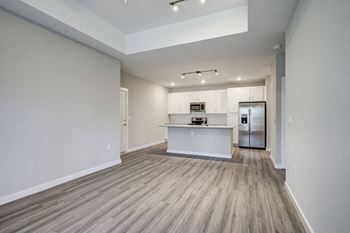 Wood-plank inspired floors in all main living areas
